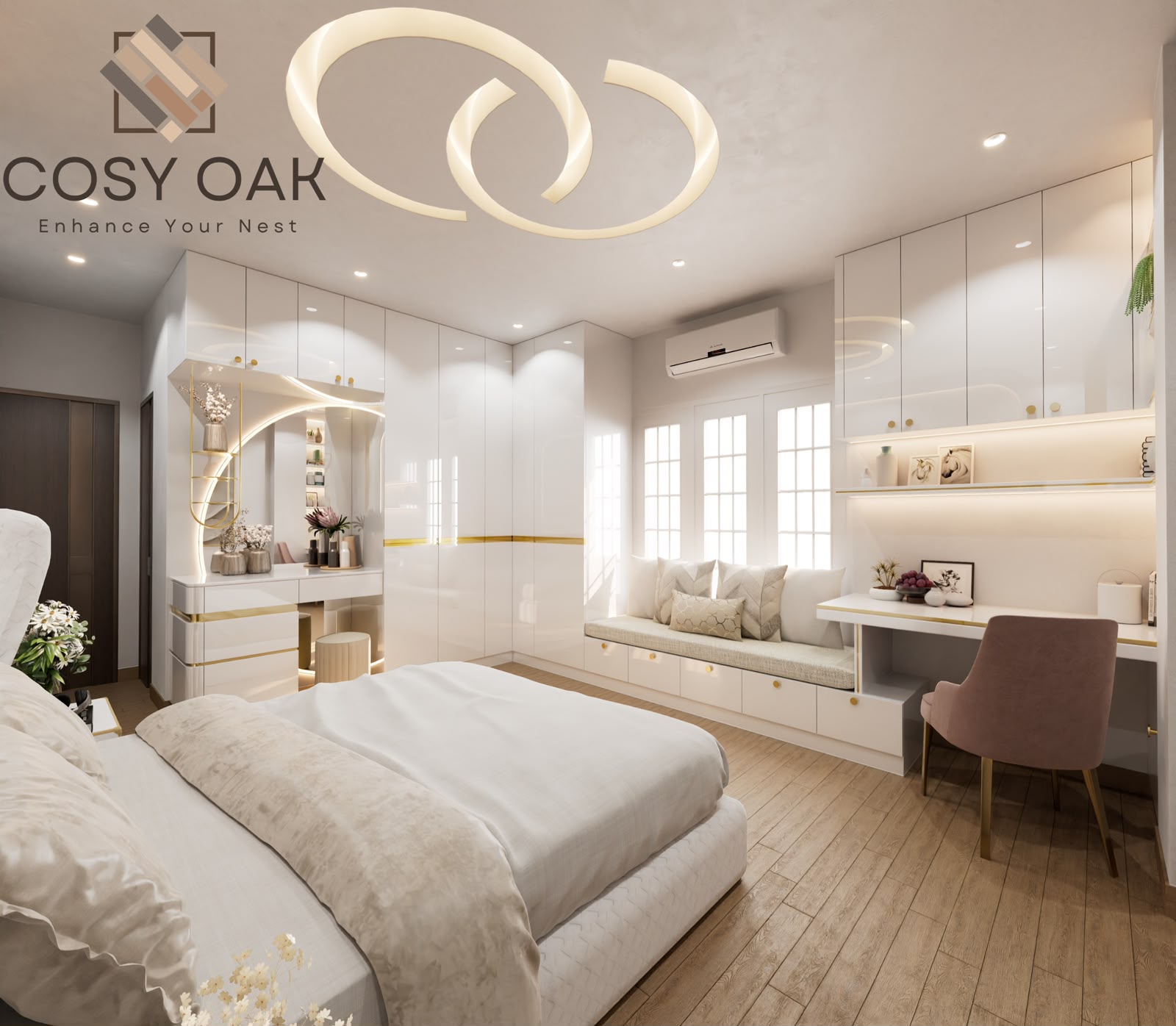 Cosy Oak executed work glimpse two